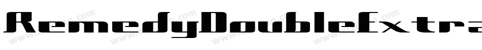 RemedyDoubleExtras Regular字体转换